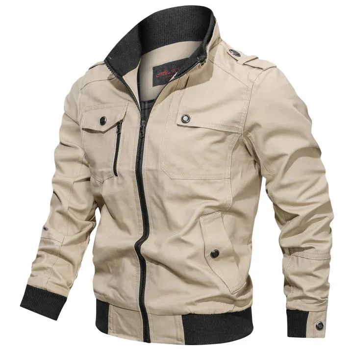 Chaqueta Bomber de Algodón para Hombre con Cupón - Miravia