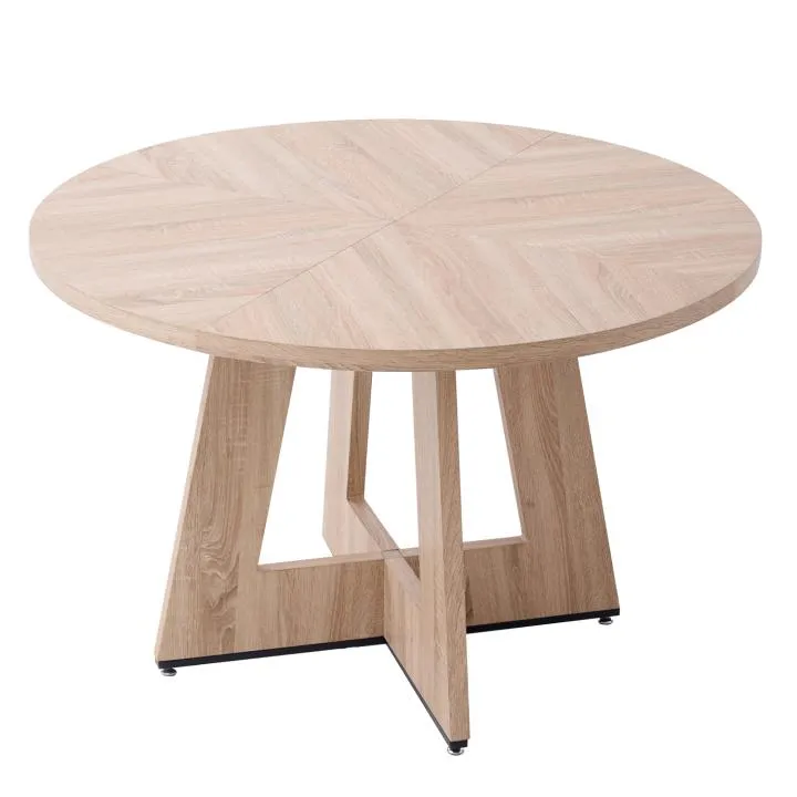 EGOONM Mesa de Comedor Redonda 120cm - Diseño Moderno y Duradero para tu Hogar