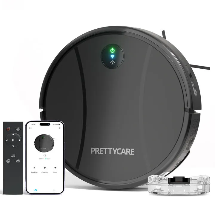 Robot aspirador y fregona PrettyCare C2 3 en 1