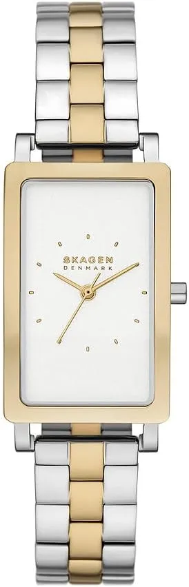 Reloj Skagen Hagen para Mujer de Acero Inoxidable y Piel