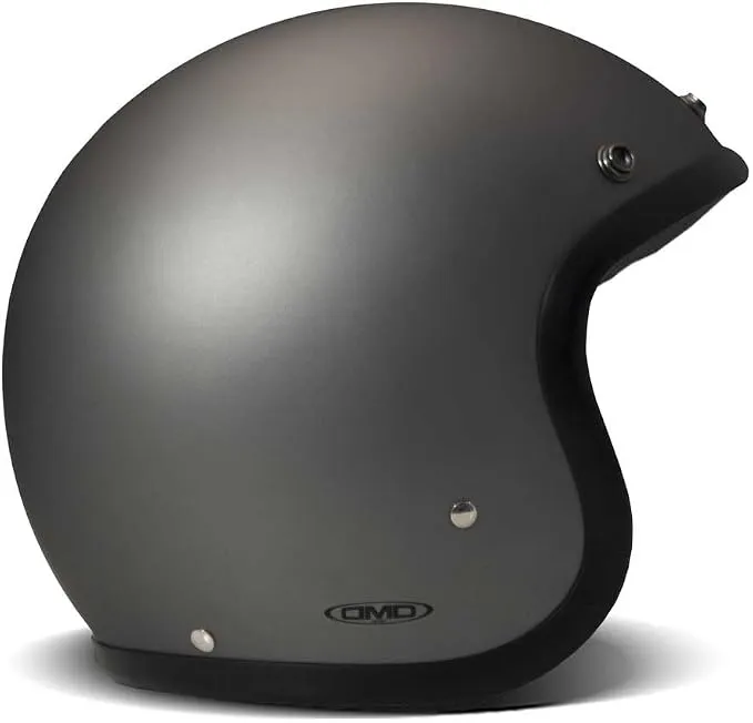 Casco Abierto DMD Retro Matt Grey Open Face Talla L