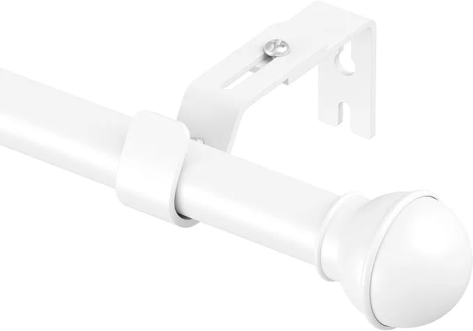 Yeabett Barra para Cortinas Extensible 80-232 cm, Acero Inoxidable