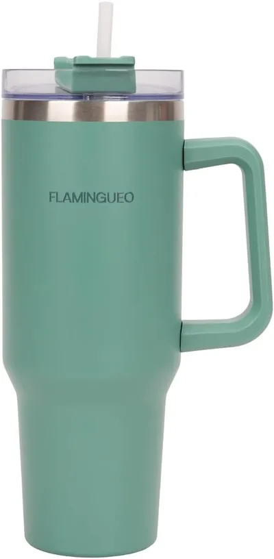 Flamingueo Termo 1.18L Acero Inoxidable con Pajita y Asa
