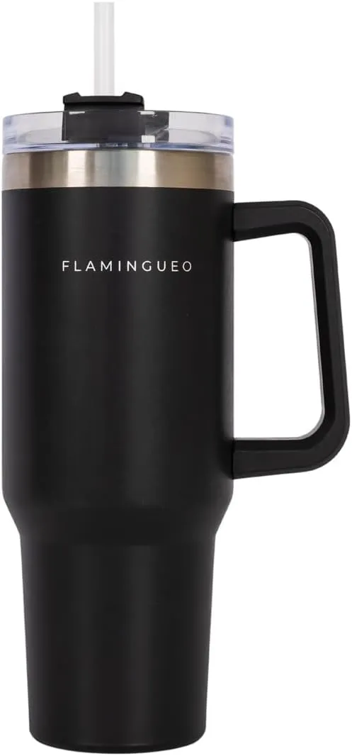 Flamingueo Termo 1.18L Acero Inoxidable con Pajita y Asa