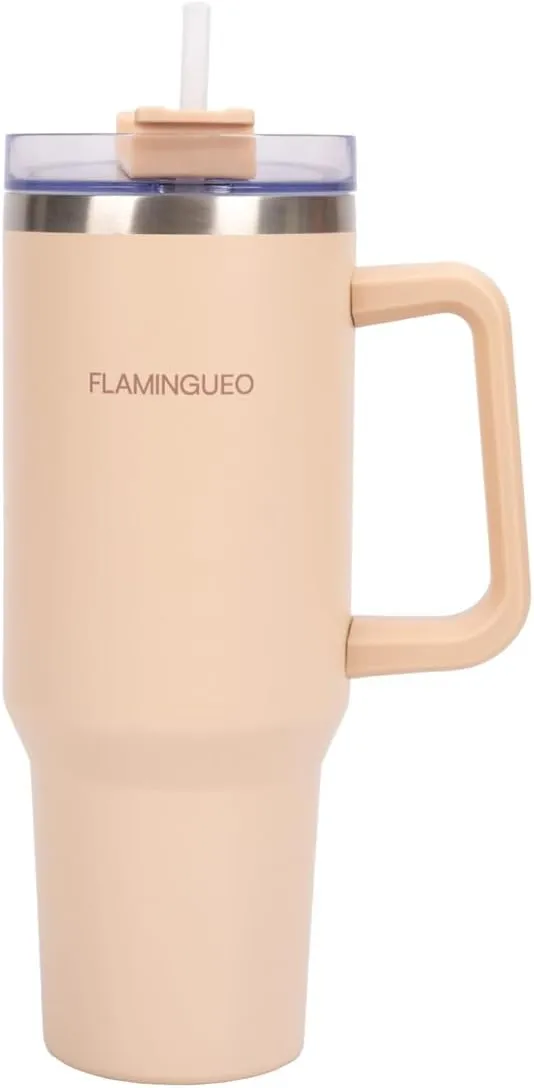 Flamingueo Termo 1.18L Acero Inoxidable con Pajita y Asa