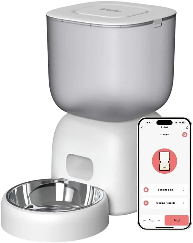 NOERDEN Petplate Comedero Automático para Mascotas con WiFi y App