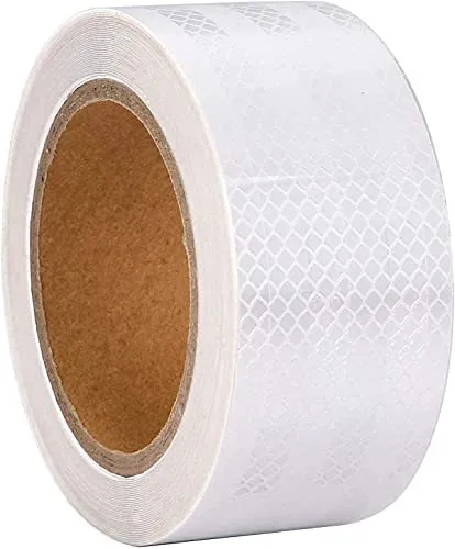 XFXIA Cinta Reflectante Adhesiva Blanca 10M x 5CM para Vehículos y Remolques
