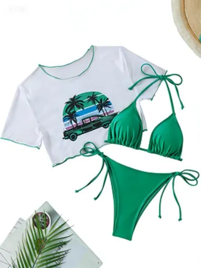 Conjunto de bikini de dos piezas para mujer