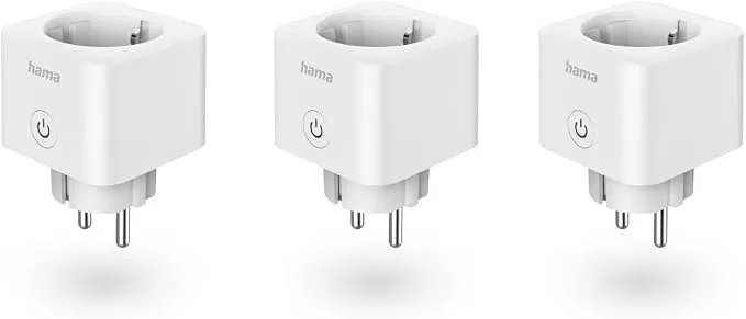 Pack 3 Enchufes Inteligentes WiFi Hama - Mínimo Histórico