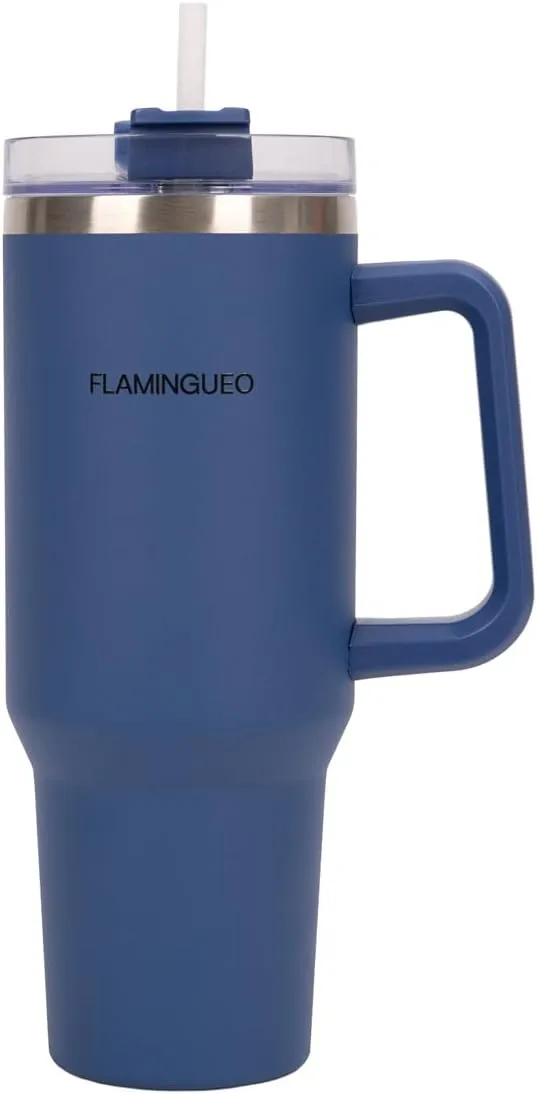 Flamingueo Termo Acero Inoxidable 1.18L con Pajita y Asa
