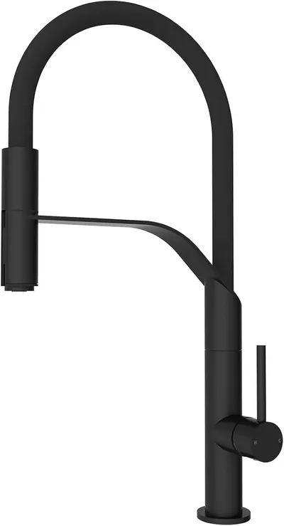 Grifo de Cocina con Spray Extraíble (Negro)
