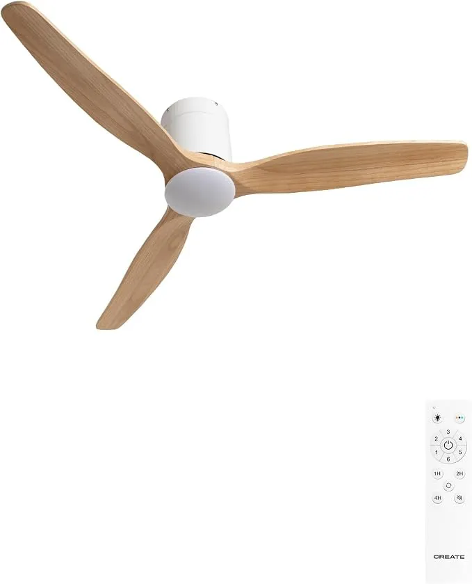 Ventilador de Techo Create Wind Calm Slim Light con LED y 6 Velocidades