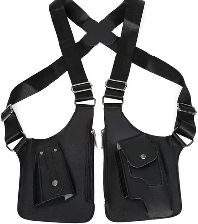 HAOXYO Bolso de Hombro Oculto para Antebrazo, Mochila de la Bolsa de Seguridad, Bolsa de Pecho Antirrobo para Viajes al Aire Libre