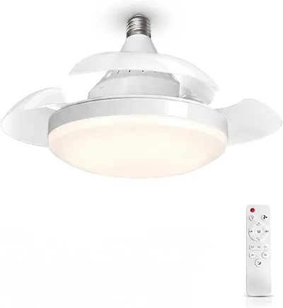 MARSI Ventilador de Techo con Luz LED 40 cm