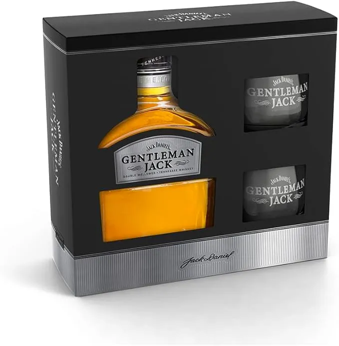 Jack Daniel's Gentleman Jack - Pack especial: botella + 2 vasos
