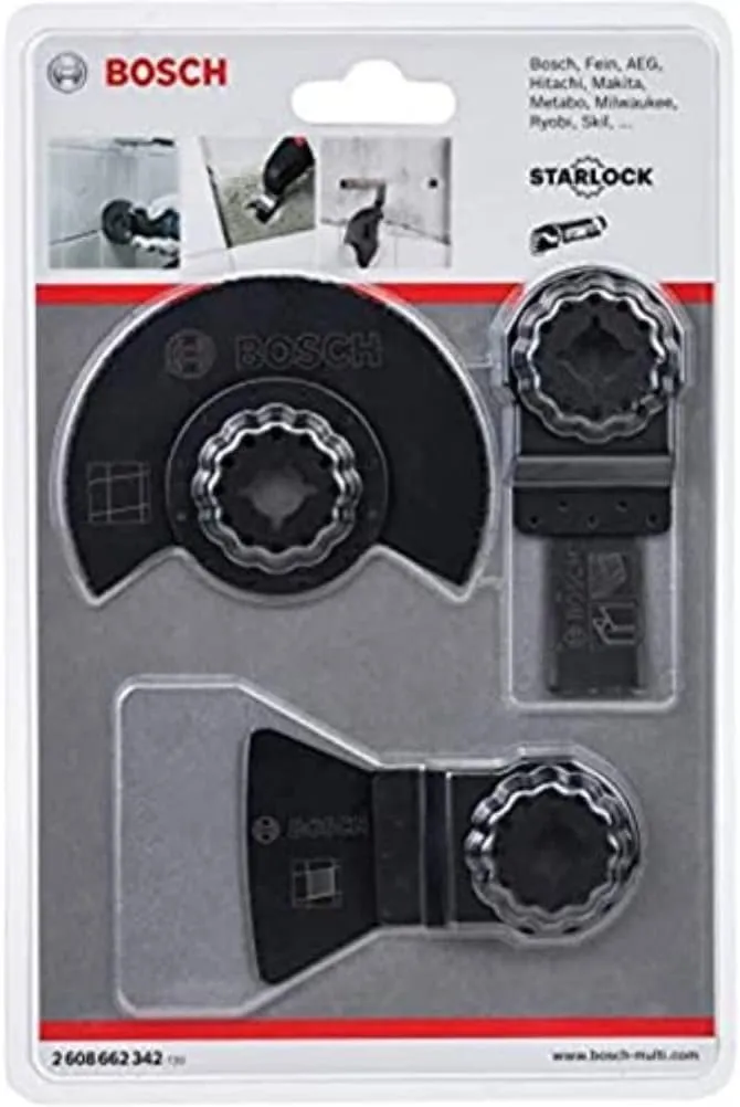 Set Bosch Professional para Baldosas y Renovación con Hojas Starlock