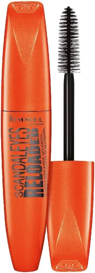 Rimmel London Scandaleyes Reloaded Máscara de Pestañas, Negro Intenso