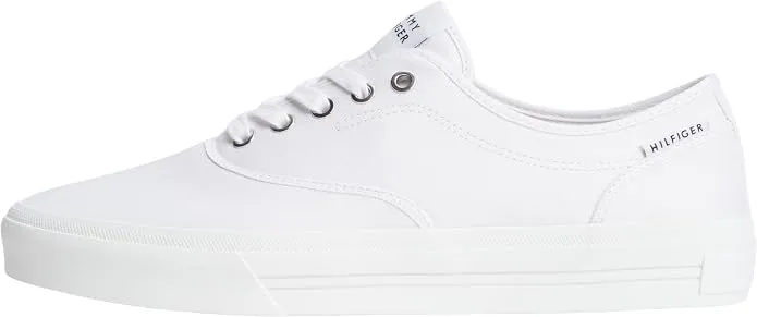 Tommy Hilfiger Cupsole Sneaker Canvas Hombre Blanco