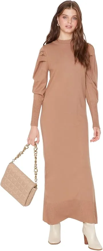Vestido de Punto con Cuello Alto Trendyol para Mujer