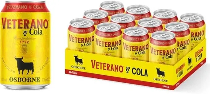 Pack 12 Latas Veterano & Cola Ready to Drink 33cl