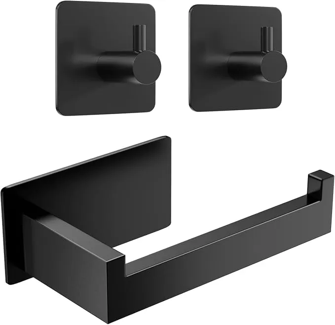 YUNISS Portarrollos Baño Acero Inoxidable 304 + 2 Ganchos Toallas