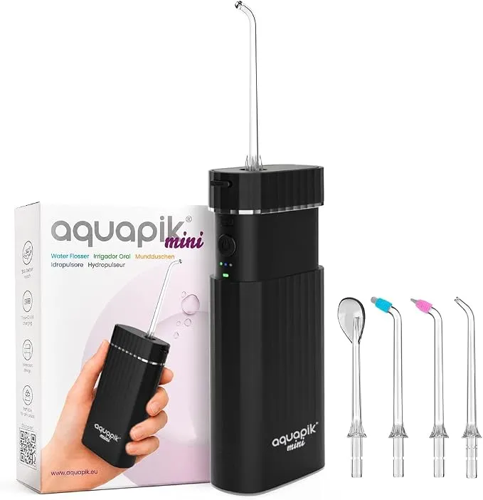 Irrigador Dental Portátil Aquapik Mini 140ml - Limpieza Profunda