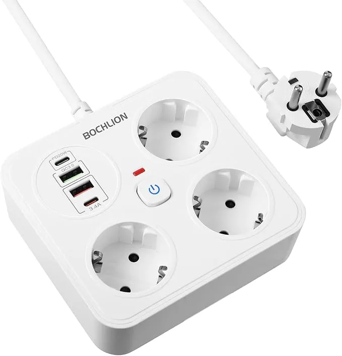 BOCHLION 3 ENCHUFES 4 USB