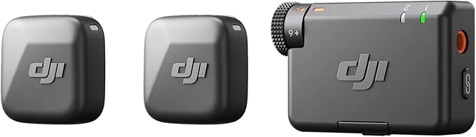 DJI Mic Mini (2 Transmisores + 1 Receptor) - Micrófono Lavalier Inalámbrico para Cámara/Android