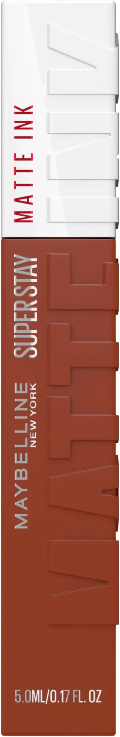 MAYBELLINE New York Superstay Matte Ink, Pintalabios Mate de Larga Duración, Tono 75 Fighter