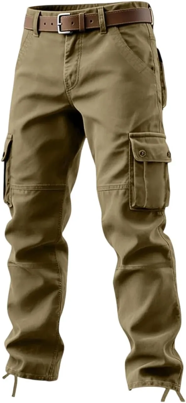 MOKBAY Pantalones de Trabajo Cargo Slim Fit para Senderismo y Deporte (Talla M)