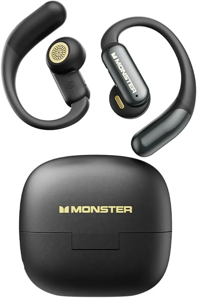 Monster MS-AC317 Auriculares Inalámbricos de Oído Abierto Bluetooth 5.4 con IA