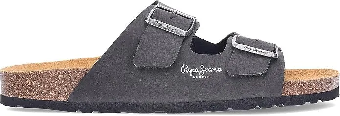 Sandalias Pepe Jeans Bio Double Velour Negro para Hombre