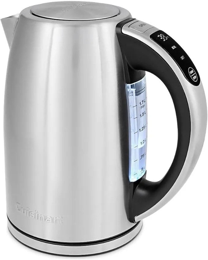 Hervidor de Acero Inoxidable Cuisinart SmartElite 1.7L con Pantalla Táctil Digital