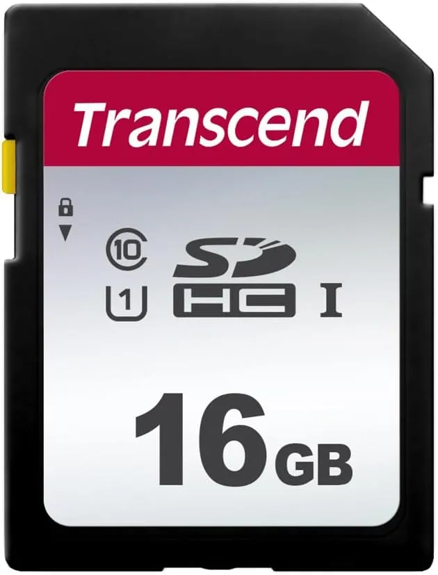 Transcend Tarjeta Memoria SDHC SDC300S 16GB UHS-I U1 C10