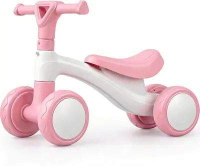 Edibaby Triciclo Bebé 1 Año Correpasillos Ligero Bici sin Pedales Rosa