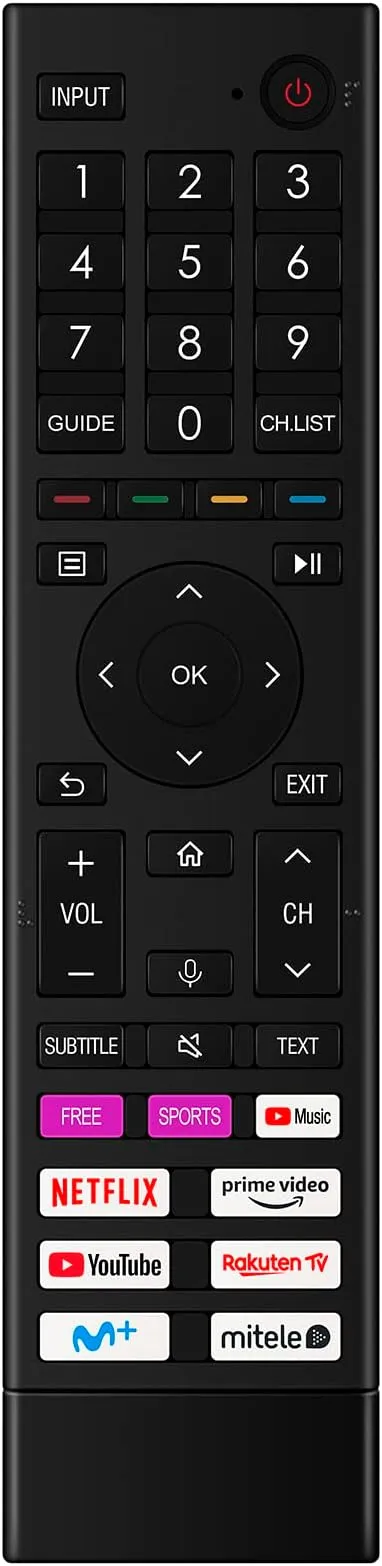 VINABTY ERF3D80H Reemplazo de Mandos a Distancia por Voz para Hisense TV