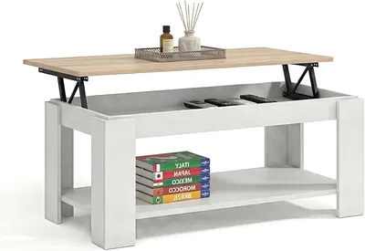 Mesa de Centro Elevable, Mesa Auxiliar, Modelo LYA