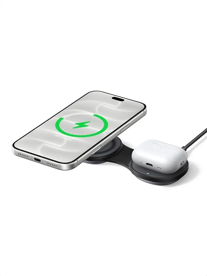 Cargador Inalámbrico UGREEN MagFlow Qi2 25W con MagSafe