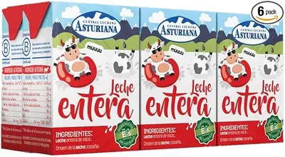 Central Lechera Asturiana Leche Entera Pack 6 x 200ml