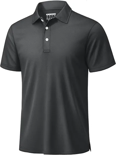 TACVASEN Polos Hombre Manga Corta Golf Polo Transpirable Hombre Verano Camiseta Deporte Transpirable Camiseta Basica Trabajo Verano