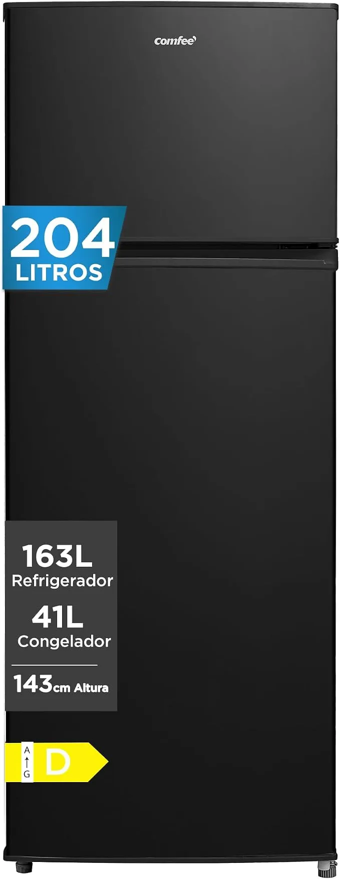 Frigorífico Comfee 204L 2 Puertas - Eficiencia y Diseño Compacto