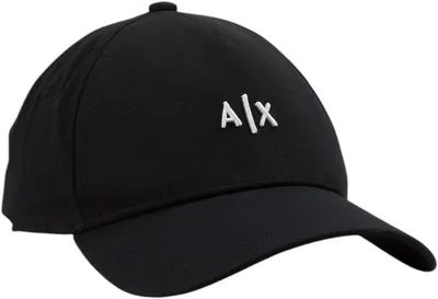 Armani Exchange Baseball Hat, Gorra de béisbol para Hombre, Negro (Negro/Blanco), Taglia Unica