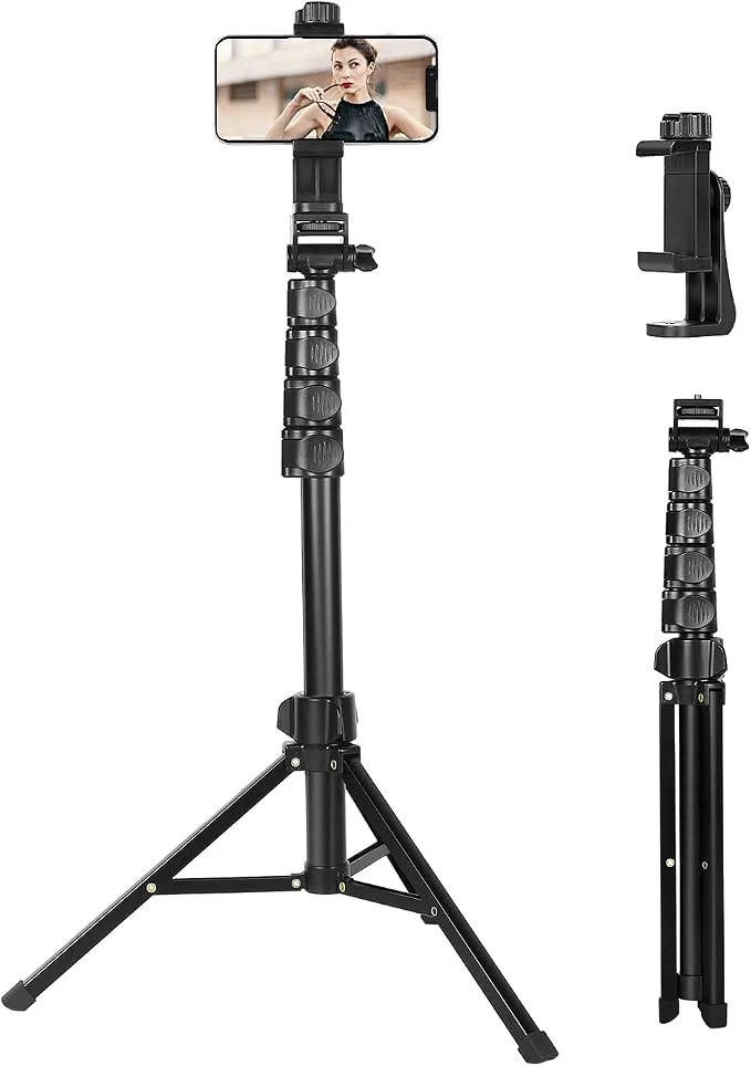 Trípode Profesional para Móvil y Cámara de hasta 168 cm