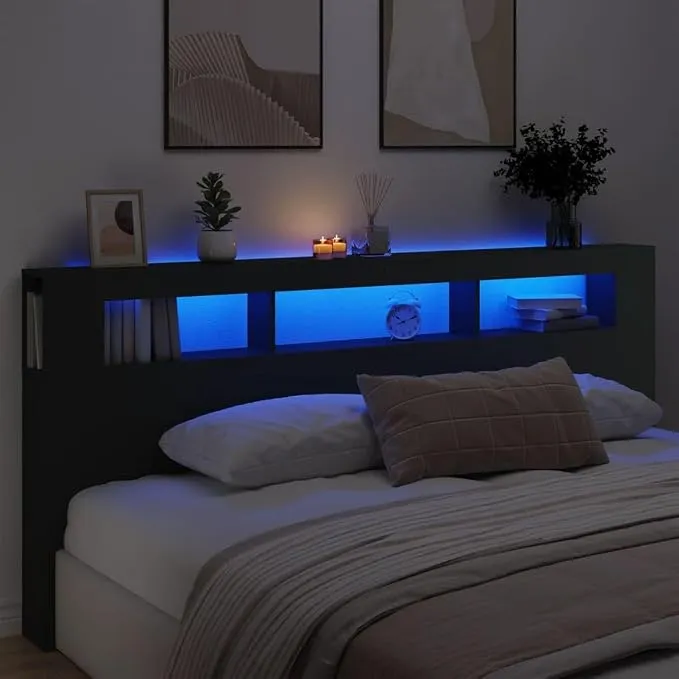 Cabecero LED Willood con Almacenaje y Luz RGB