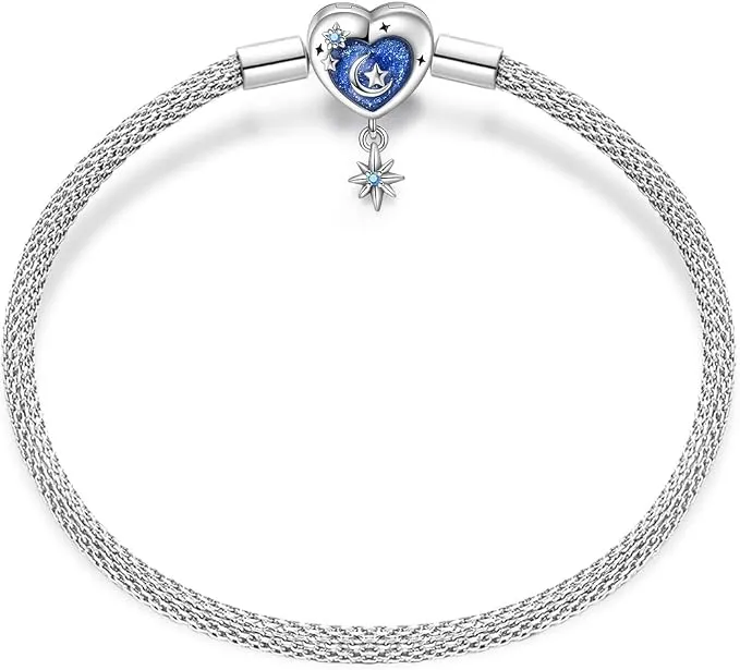 LIGHTDOG 925 Pulsera Cadena Serpiente Plata para Charms Pandora