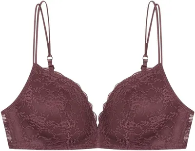 Women'secret Lovely Sujetador Triangular Encaje Granate