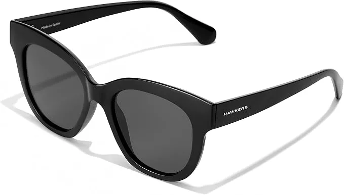 Gafas de Sol Hawkers Audrey Raw Polarizadas Negra Estilo Mariposa