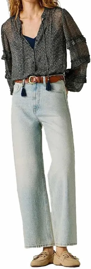 Pepe Jeans Jeans Rectos UHW Lexa para Mujer (Azul)