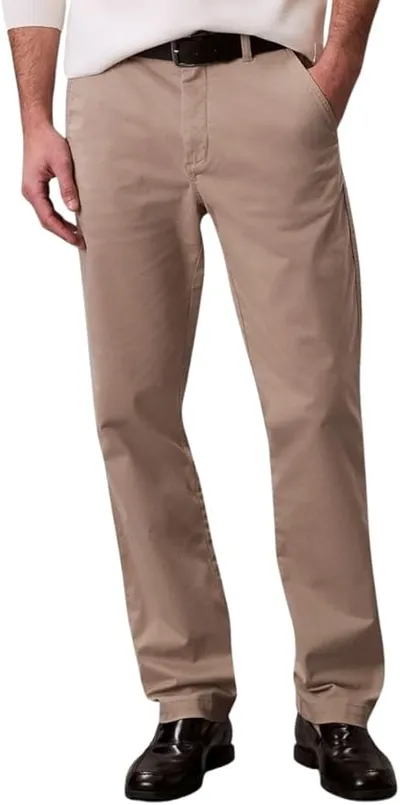 Calvin Klein Pantalones Chino Hombre Cotton Signature Slim Fit