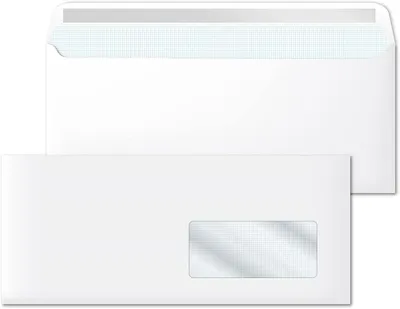 Sobres de Papel con Ventana y Cierre Adhesivo